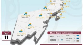Onda tropical 9 empieza a generar cielo nublado en Quintana Roo