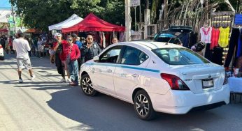 Descarta sindicato suspensión de taxis y combis en Playa del Carmen, por huracán