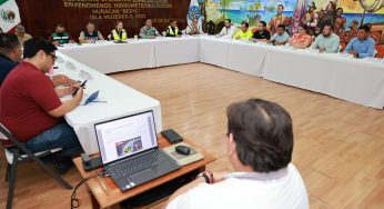 Atenea Gómez Ricalde fortalece medidas ante llegada del huracán Beryl a costas de Quintana Roo