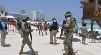 Refuerzan seguridad en Zona Hotelera de Cancún previo a la llegada de Beryl
