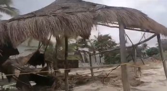 “Beryl” dejó daños en Campamento Recreativo de Playa Aventuras