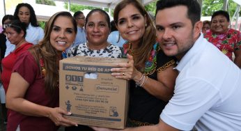 Mara Lezama supervisa entrega de apoyos “Comemos Tod@s” en Cancún