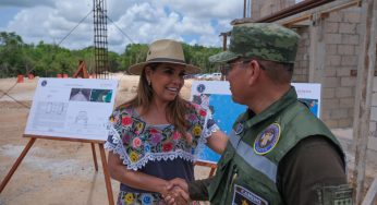 Mara Lezama y SEDENA supervisan avances en obra “Puerta al Mar” en Felipe Carrillo Puerto