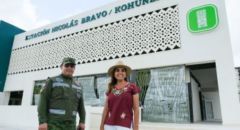 Mara Lezama y SEDENA supervisan avances en Estación del Tren Maya Nicolás Bravo/Kohunlich