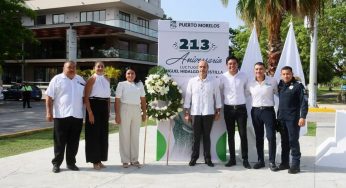 Puerto Morelos conmemora el 213 aniversario luctuoso de Miguel Hidalgo y Costilla