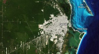 NASA revela transformación de Cancún a través de sorprendentes imágenes satelitales