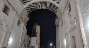 Comunidad católica pide con urgencia intervención del INAH tras desplome de vigas de madera de iglesia de Tihosuco