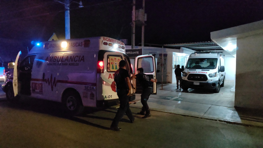 Fiesta familiar termina con dos lesionados, heridos con cadena de motosierra en comunidad de José María Morelos