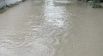 Lluvias causan estragos en calles de Holbox