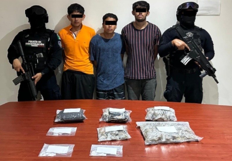 A proceso, 8 narcotiradores de Quintana Roo