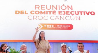 Ana Paty Peralta reafirma apoyo a la CROC para impulsar el bienestar en Cancún