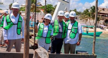 La presidenta Blanca Merari Tziu Muñoz puso en marcha la rehabilitación del “muelle de pescadores”