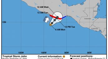 Se forma en el Pacífico tormenta ‘John’; apunta a Oaxaca y Guerrero