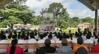 Campesinos mayas presentan avances del programa “Sembrando Vida” en Chan Santa Cruz