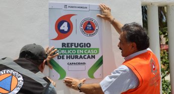 Protección civil de Puerto Morelos da puntual seguimiento a evolución de fenómeno hidrometeorológico en el caribe