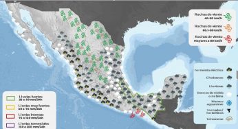 Lluvias intensas para Quintana Roo