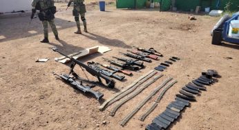 Caen 10 en Sinaloa con armamento de grueso calibre