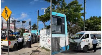 Choque entre combi y camión de Turicun deja al menos 5 lesionados en Cancún
