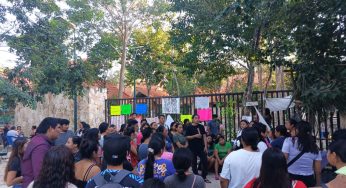 Estudiantes se mantienen firmes en paro estudiantil de Tihosuco