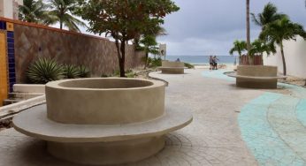 A finales de enero estarían por concluir las obras a los accesos a la playa en Puerto Morelos