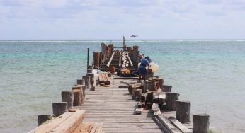 Casi listo; por terminar la rehabilitación del muelle de pescadores