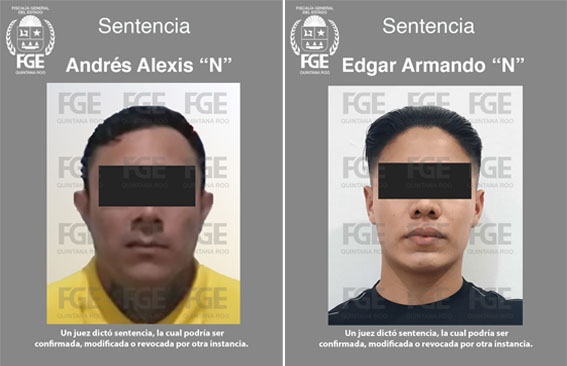Pasarán “Alux” y “Pelón” 31 años en la cárcel por homicidio en Cozumel