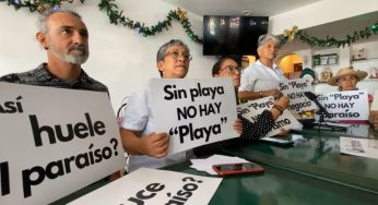 Acusan a autoridades de “improvisar” para atender erosión en Playa del Carmen