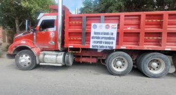 Protestan transportistas para exigir que sean tomados en cuenta en puesto de trabajo en Costa Mujeres