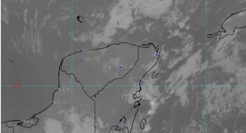 Intervalos de chubascos en Quintana Roo
