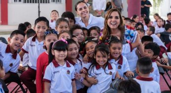 Inauguran un domo y dos aulas didácticas en la Escuela Primaria “Miguel Vidal Alcocer”