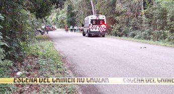 Muere motociclista tras derrapar en la vía de acceso a la comunidad de Chancah Veracruz
