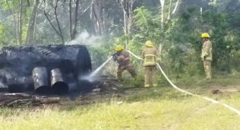 Incendio en Kantunilkín: Bomberos evitan tragedia
