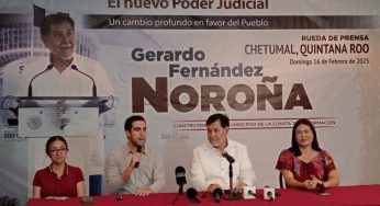 Fernández Noroña asegura que Chetumal tiene condiciones óptimas para la elección judicial