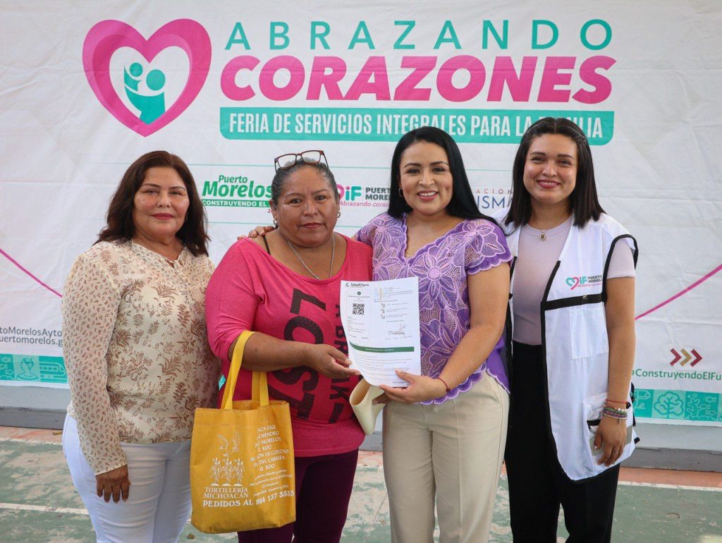 DIF Puerto Morelos lleva bienestar a la comunidad con la Feria de Servicios Integrales “Abrazando Corazones”
