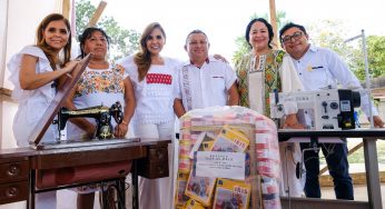 Mara Lezama entrega apoyos a artesanos y artesanas de José María Morelos