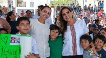 Inaugura dos canchas deportivas en el fraccionamiento Paseos del Mar