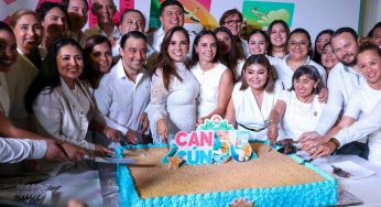 Autoridades municipales y estatales conmemora el 55 aniversario de Cancún