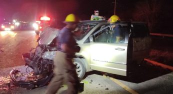 Conductor resulta lesionado tras volcadura en carretera Tulum-Playa del Carmen