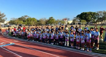 Niños y niñas conquistan la pista de Puerto Aventuras en la tercera carrera del serial infantil de Club Jaguares