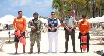 Refuerzan la vigilancia en sitios turísticos y playas de Isla Mujeres