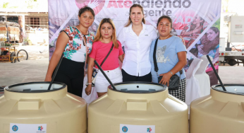 Servicios gratuitos y apoyos llegan a familias de la Zona Continental en Isla Mujeres