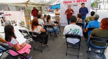Promueven en colonias de Cancún la participación en elección del Poder Judicial
