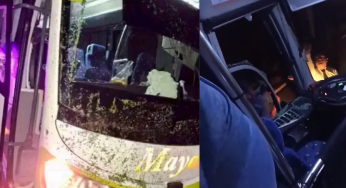 Camioneta colisiona contra autobús Mayab en Felipe Carrillo Puerto