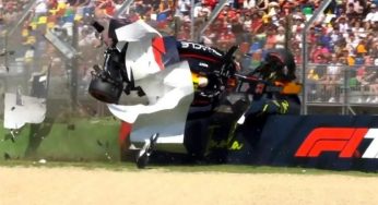 Yuki Tsunoda salva la vida de milagro tras despedazar su auto en clasificación del GP de Emilia-Romaña