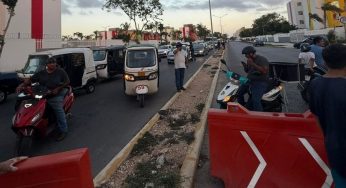 Apagón de 48 horas provoca bloqueos y caos vial en Villas del Sol y Xcacel