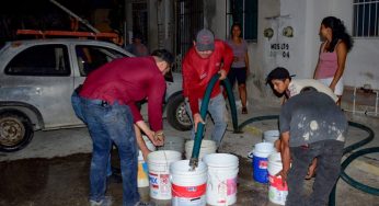 Cancún refuerza distribución de agua ante desabasto provocado por Aguakan
