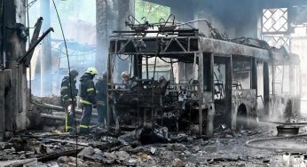 Rusia lanza masivo ataque con drones y misiles sobre Ucrania durante la madrugada