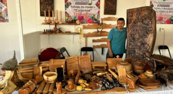 Gildardo Moo Poot gana el concurso de tallado en madera