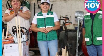 Blanca Merari fortalece los servicios públicos en Leona Vicario