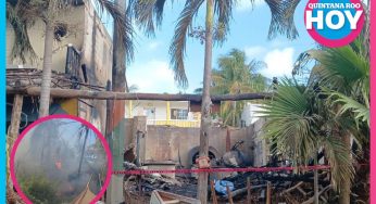 Incendio en Holbox, dejó pérdidas materiales y personas lesionadas